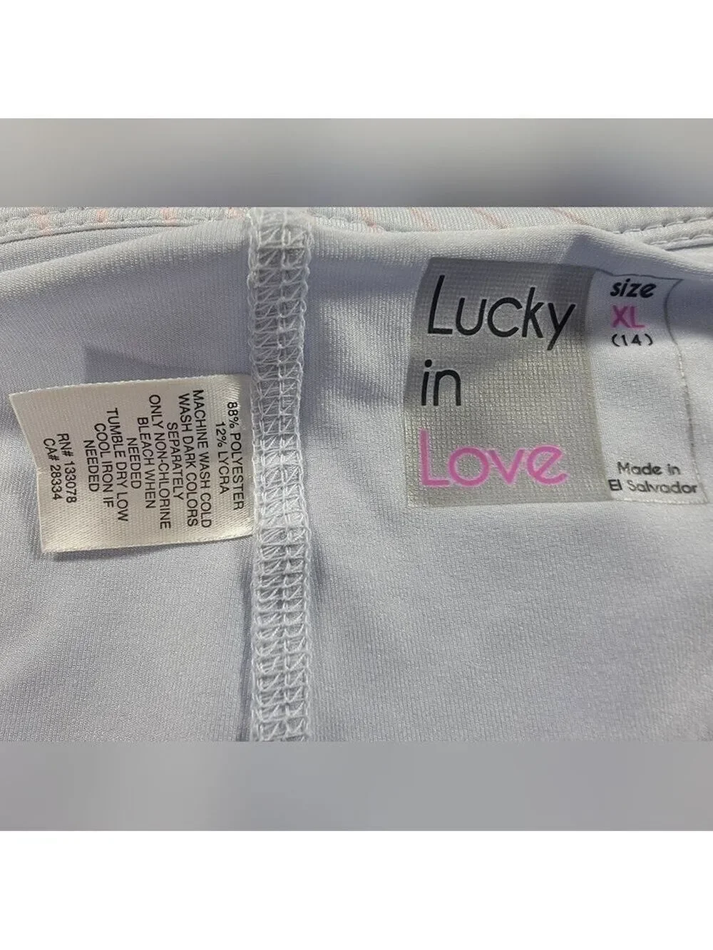NEW Lucky in Love Scallop Golf Skirt Skort Pickleball Tennis Blue Pink Hombre XL